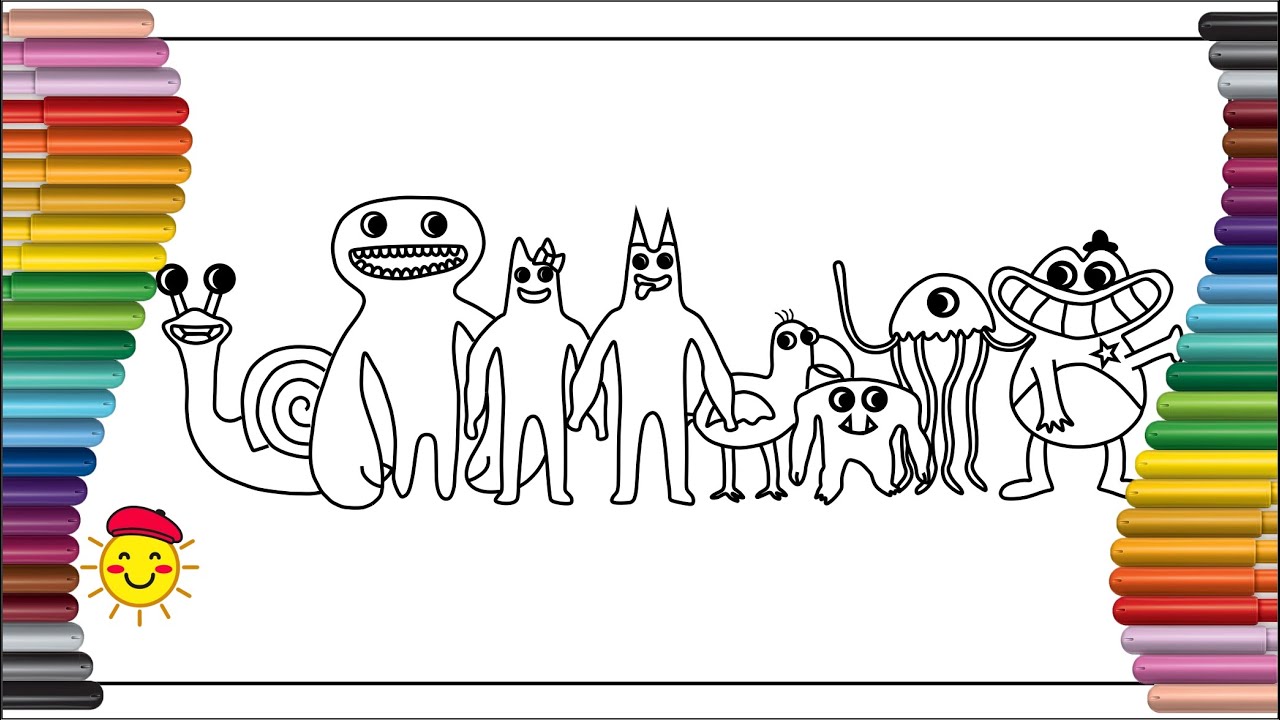 Garten of banban chapter coloring pages coloring book