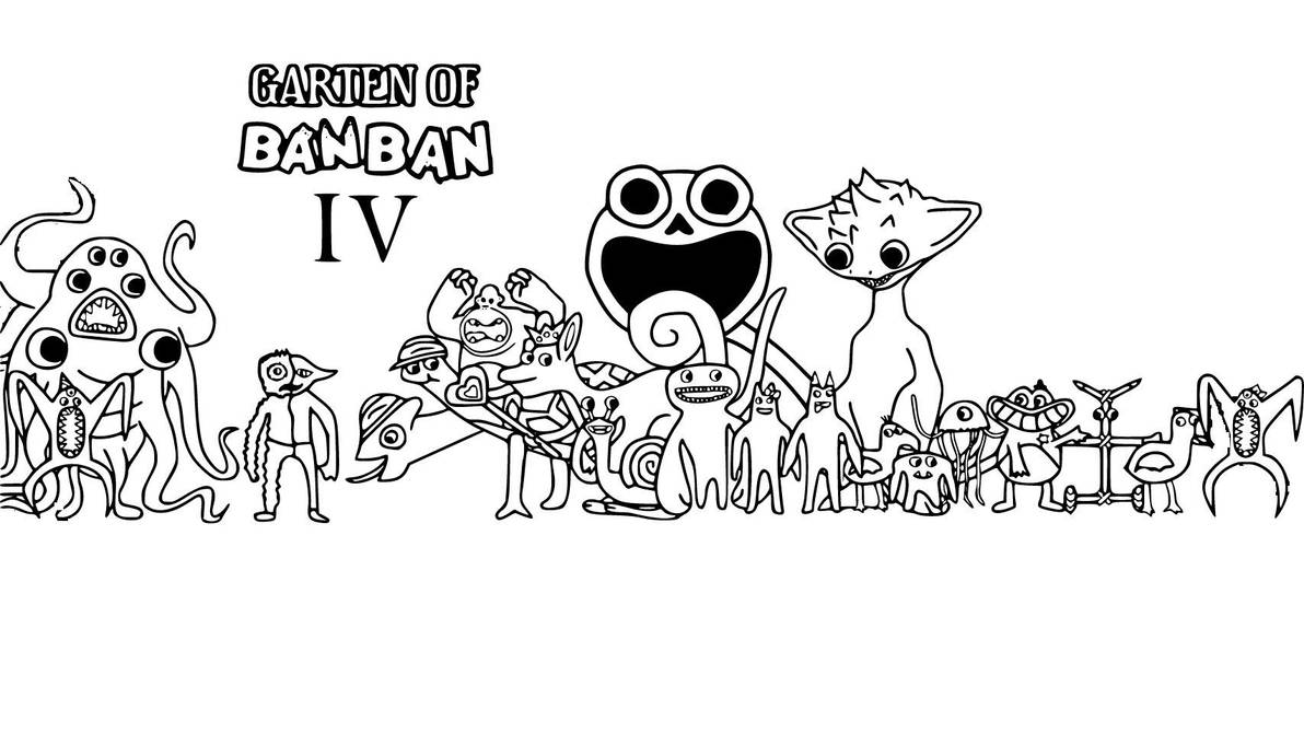 Garten of banban coloring pages by coloringpageswk on