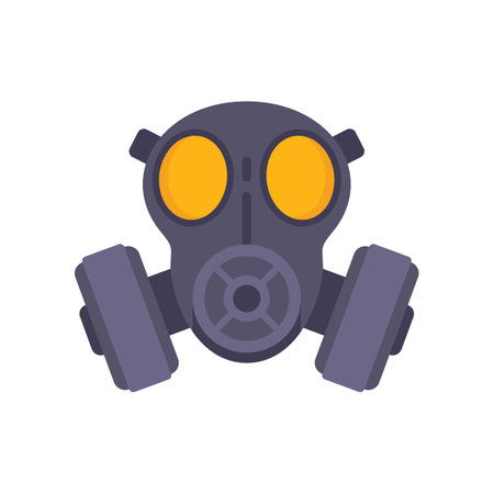 Gas mask icon stock vector illustration and royalty free gas mask icon clipart