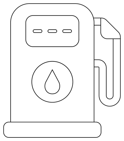 Gas station coloring pages free coloring pages