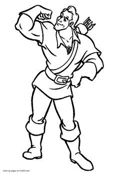 Gaston disney villains coloring pages disney drawings coloring books disney quilt