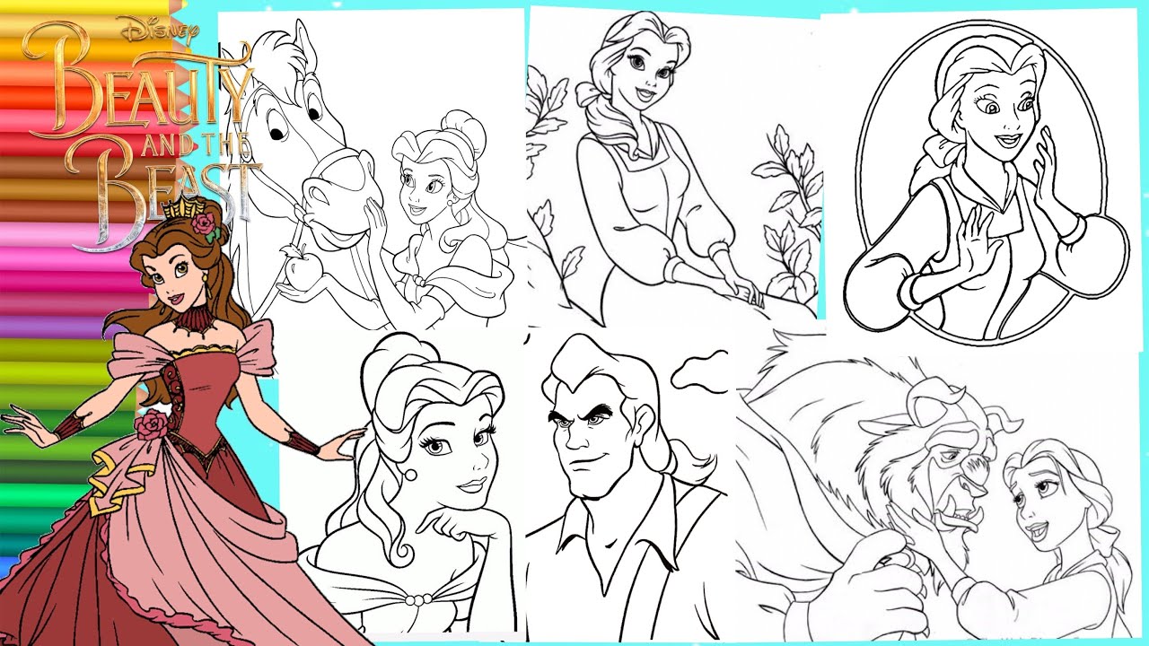 Coloring disney beauty the beast