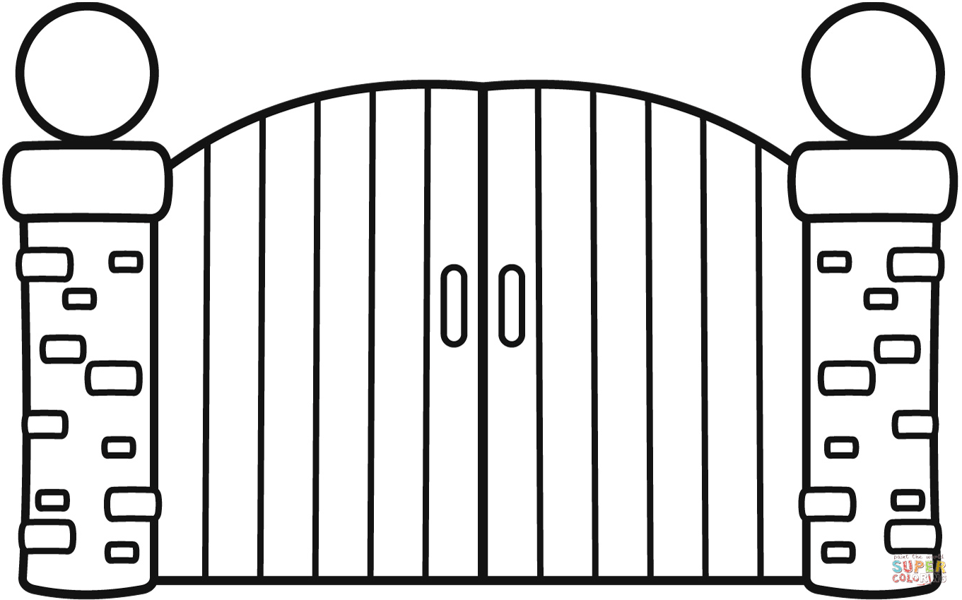 Gates coloring page free printable coloring pages