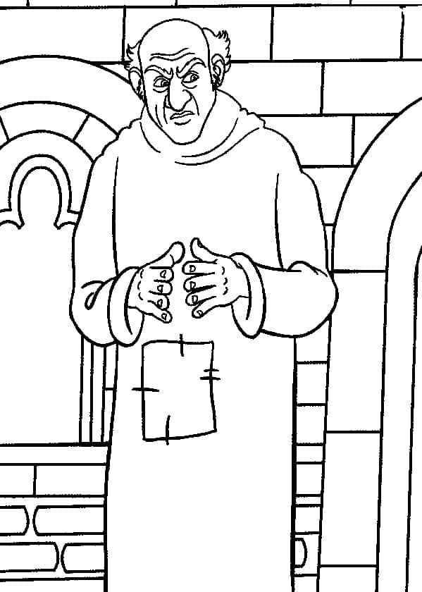 Gargamel and cat coloring page