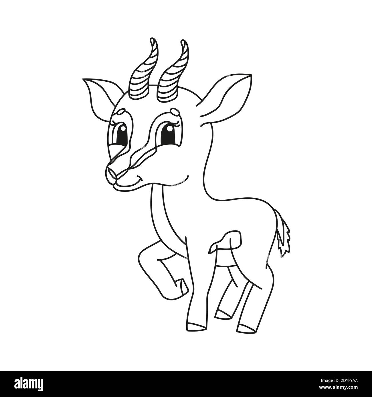 Baby gazelle cut out stock images pictures