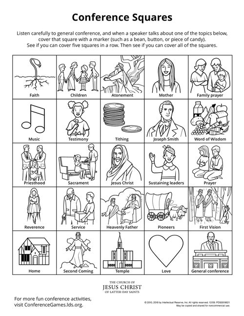General conference coloring pages