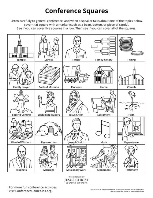 General conference coloring pages