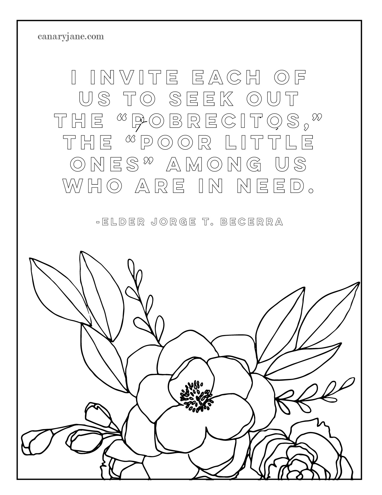 General conference quotes coloring pages printables â april