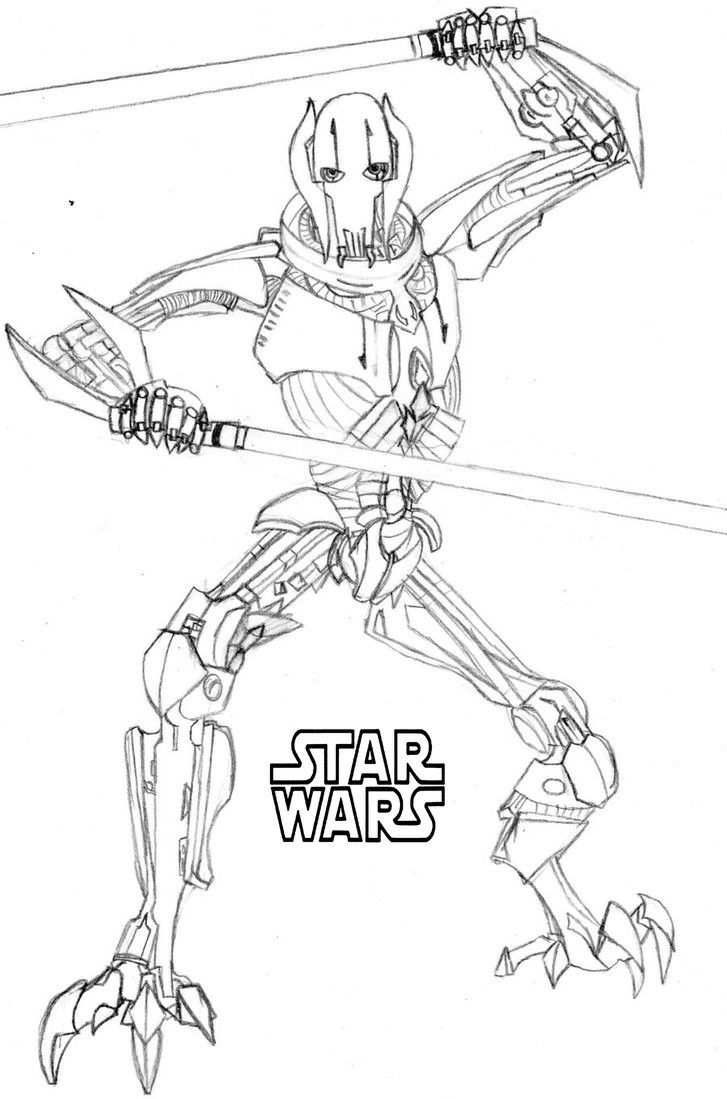 Star wars coloring pages general grievous star wars coloring book star wars colors star wars coloring sheet