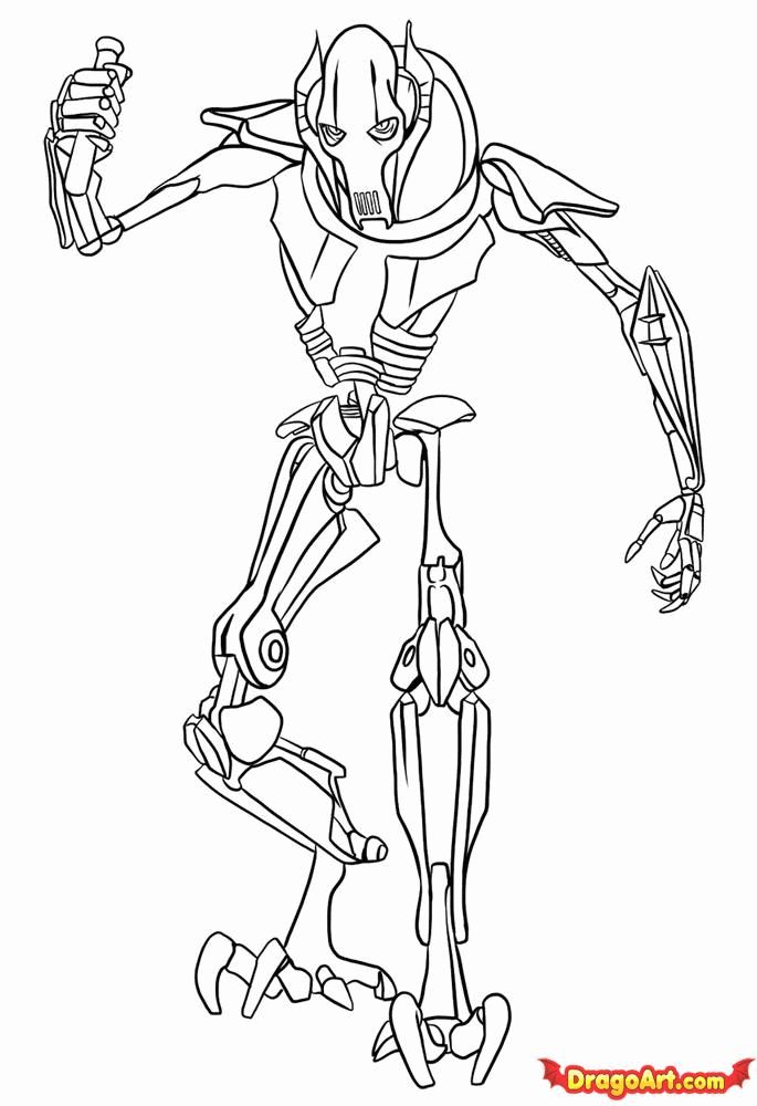 Star wars general grievous coloring pages coloring pages coloring pictures for kids star wars colors