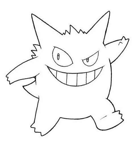 Pokemon gengar coloring pages pokemon coloring pages pokemon coloring pokemon