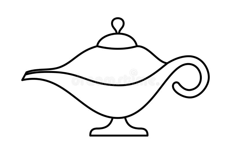 Genie lamp vector stock illustrations â genie lamp vector stock illustrations vectors clipart