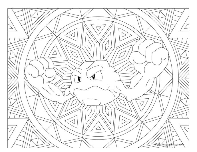 Geodude pokemon pokemon coloring pages pokemon coloring sheets pokemon coloring