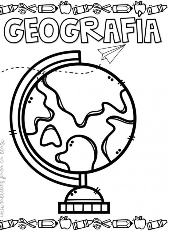 Portadas de geografãa diseãos fãciles ideas bonitas y dibujos saberimagenes portadas de geografia geografãa portadas