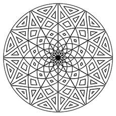 Top free printable geometric coloring pages online