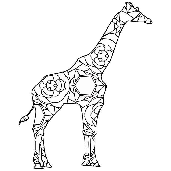 Free printable geometric animal coloring pages the cottage market geometric coloring pages geometric animals animal coloring pages