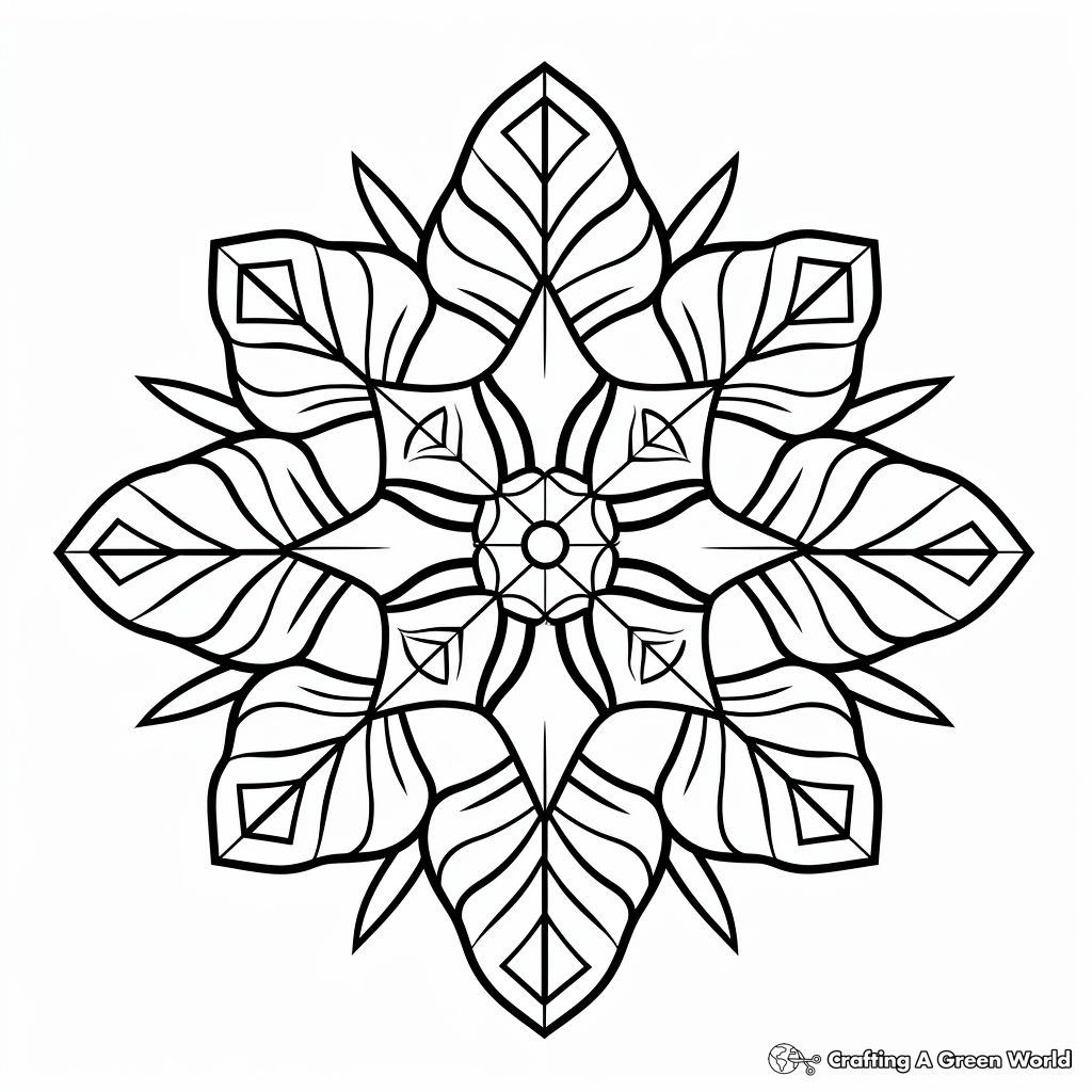 Snowflake coloring pages