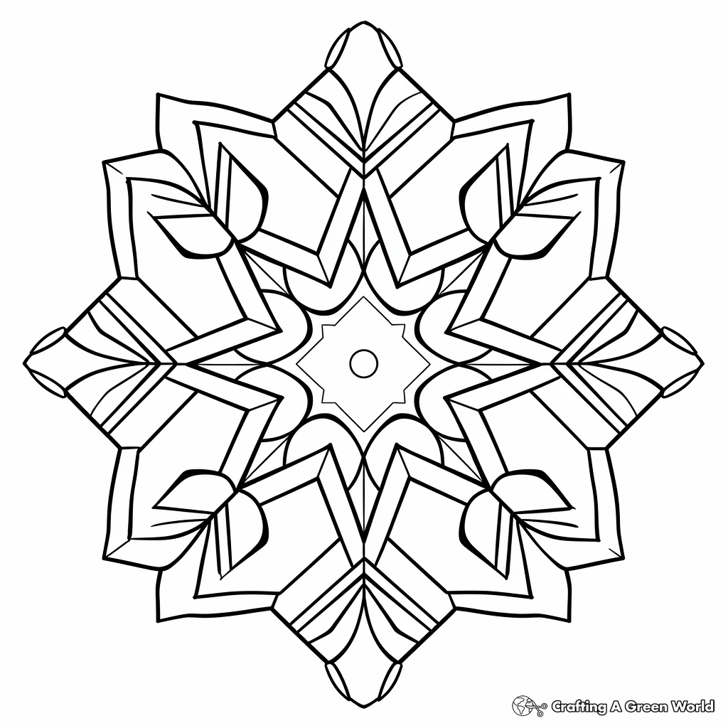 Snowflake coloring pages