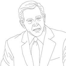President george w bush coloring pages