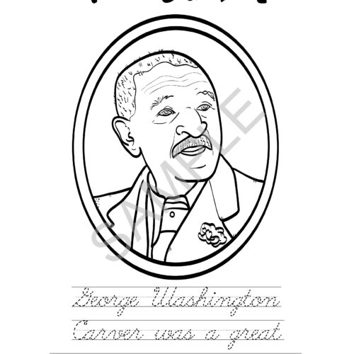 Life of george washington carver coloring book