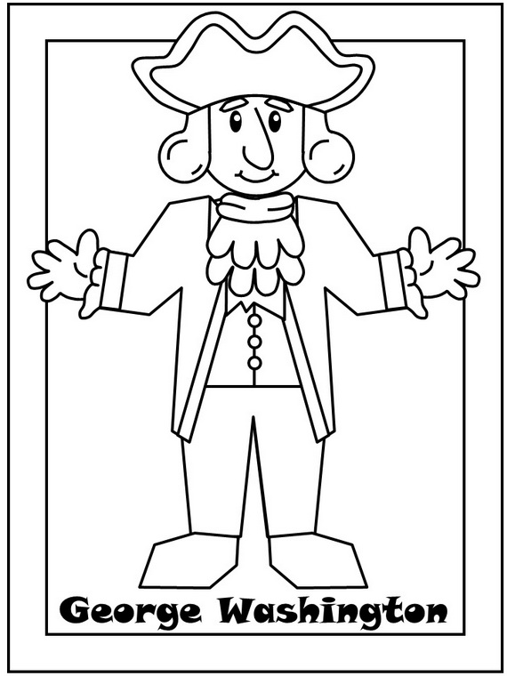 George washington coloring pages