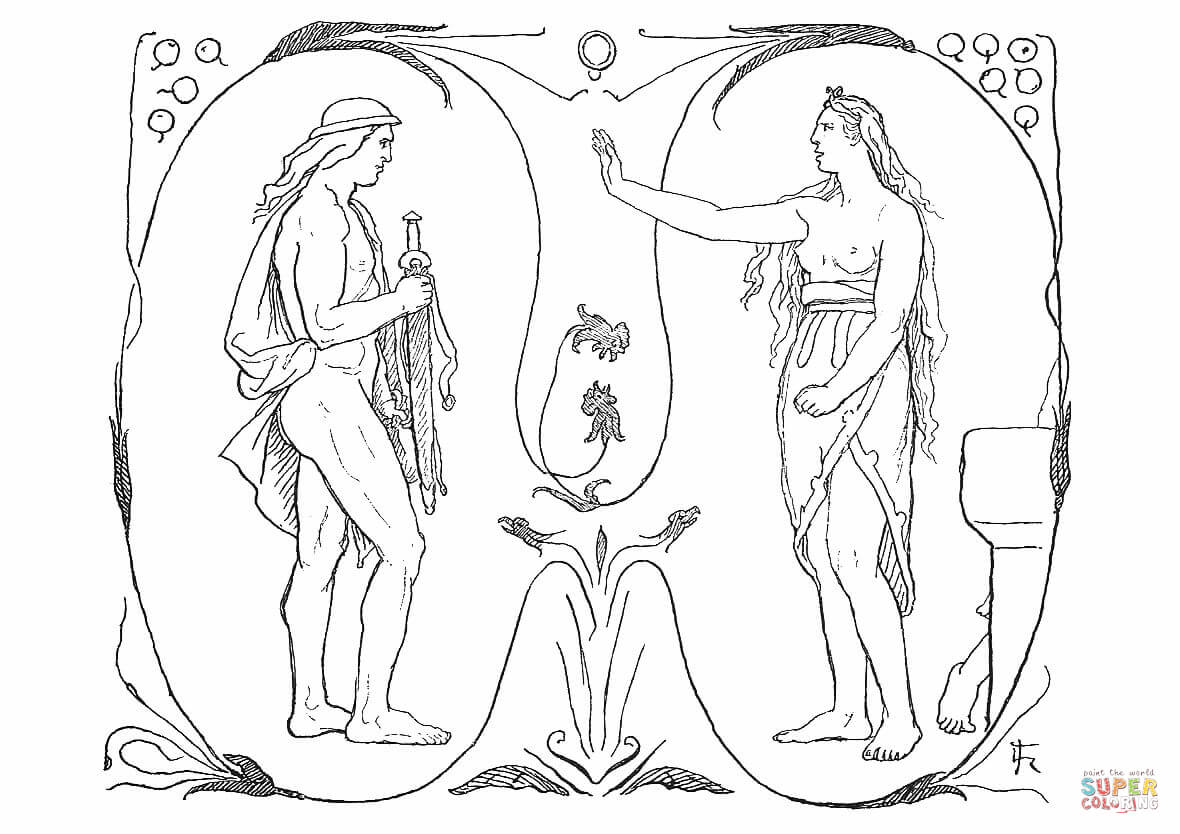 Skãrnir and gerãr i coloring page free printable coloring pages