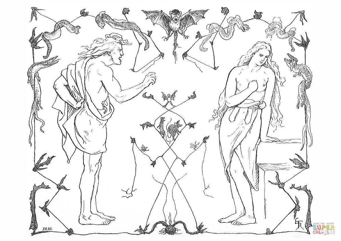 Skãrnir and gerãr iii coloring page free printable coloring pages