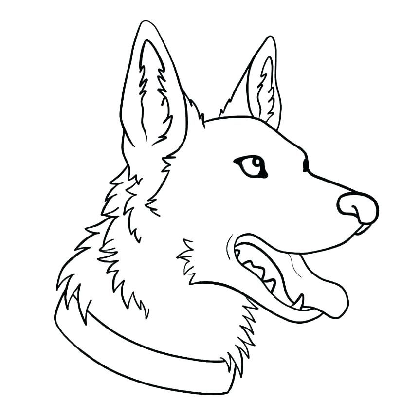 German shepherd coloring pages