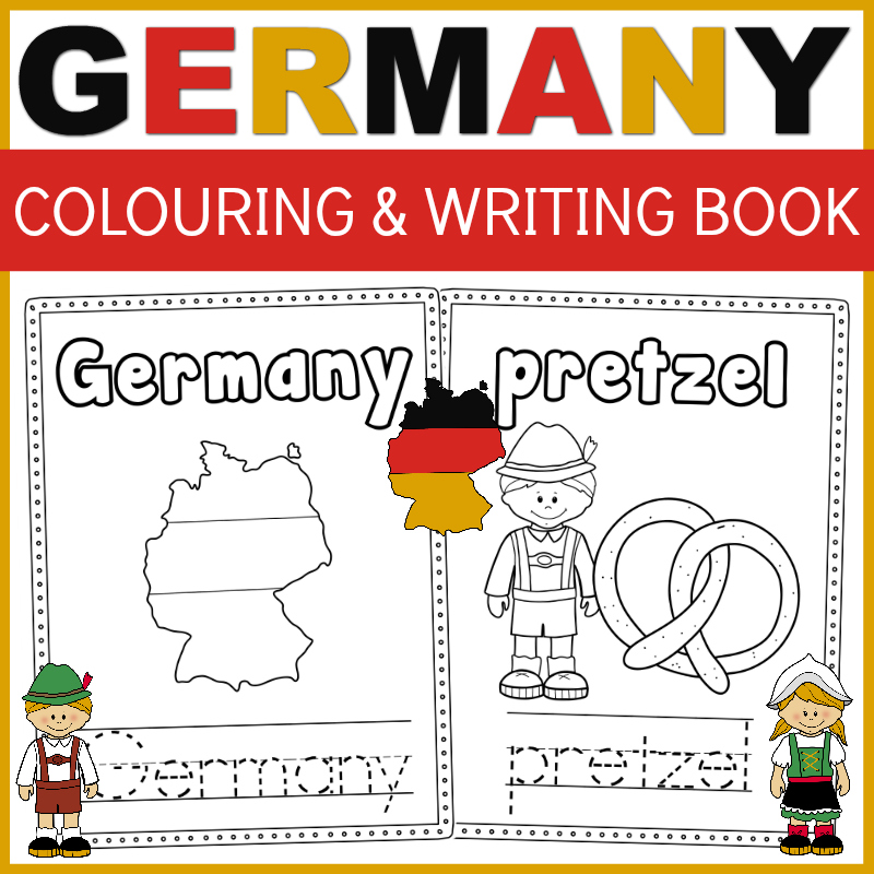 Germany colouring and printing book