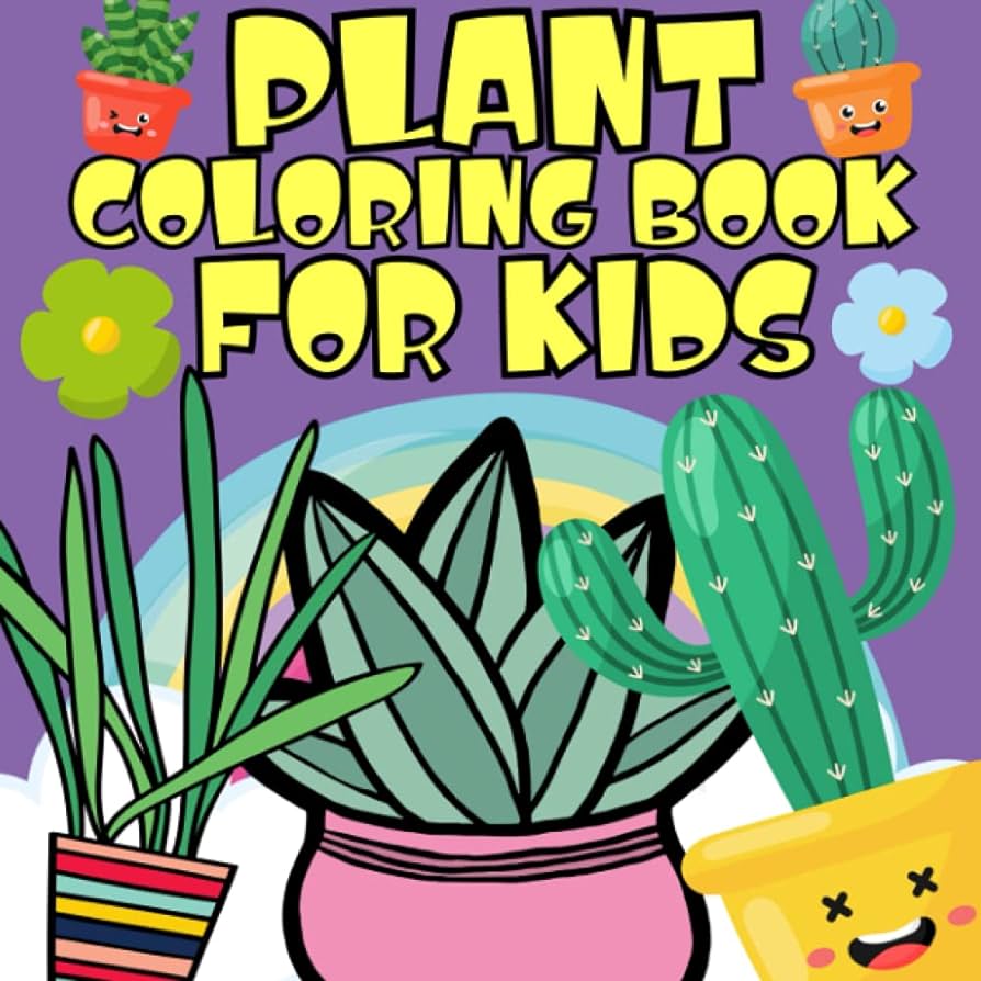 Plant loring book for kids loring pages for children ages