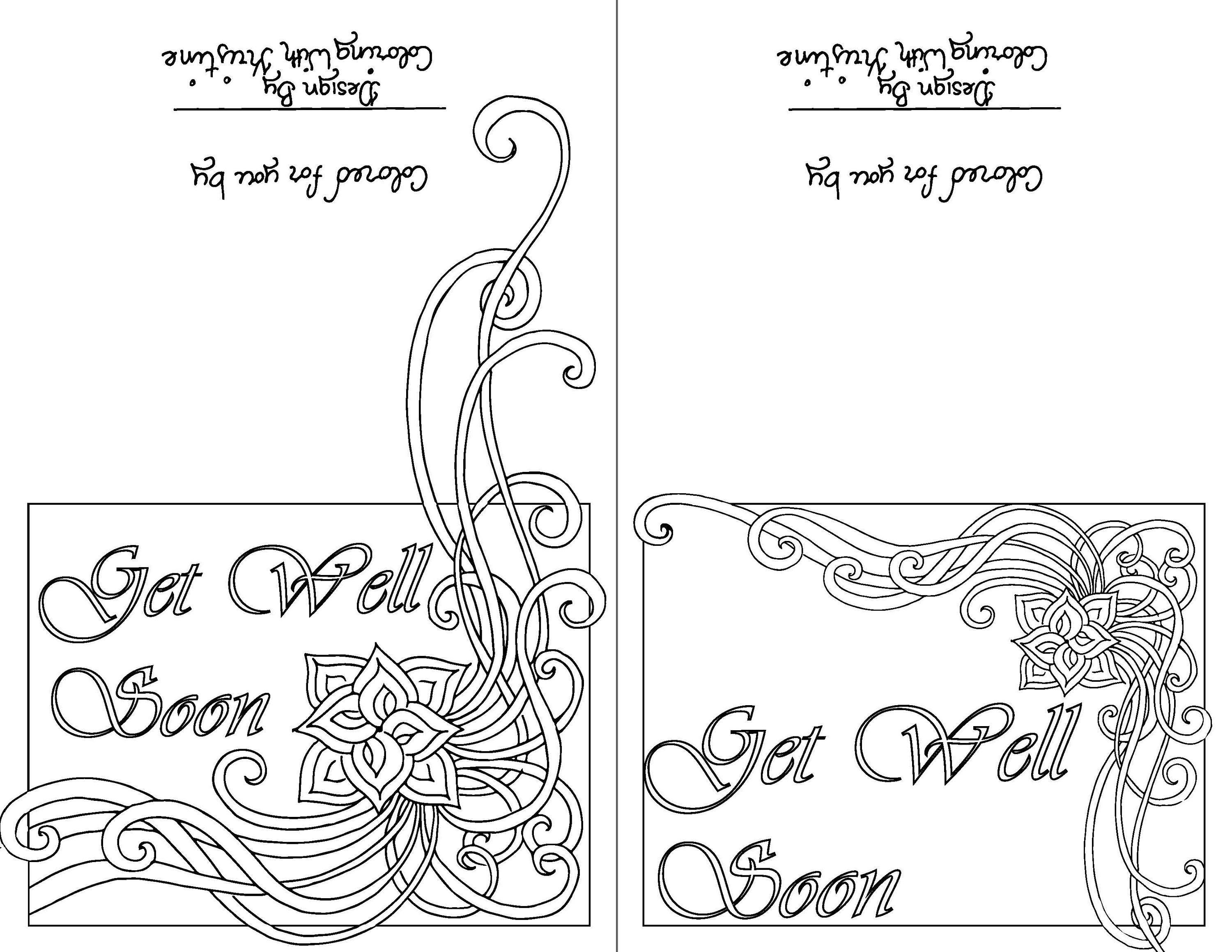Color your own sympathy card