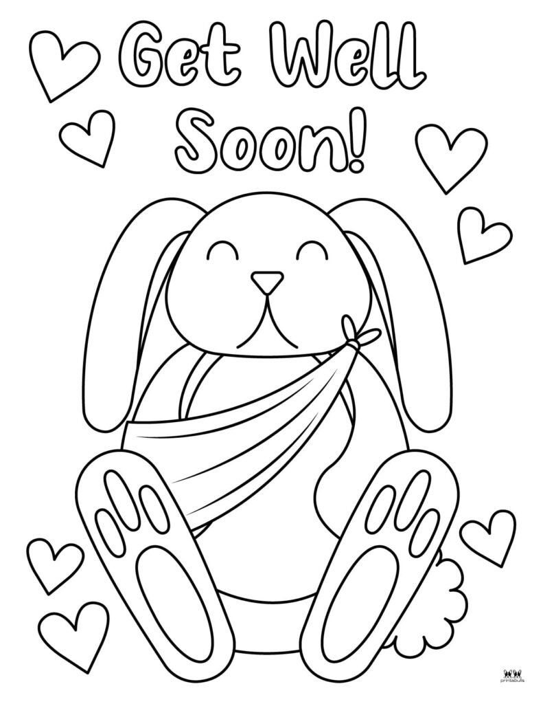 Get well soon coloring pages
