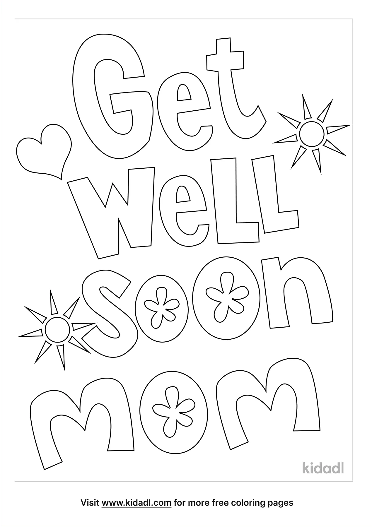 Free get well soon mom coloring page coloring page printables