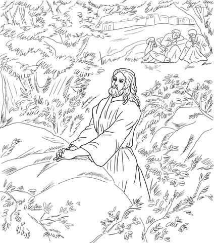 Jesus pray in the garden of gethsemane coloring page free printable coloring pages jesus coloring pages jesus praying coloring pages