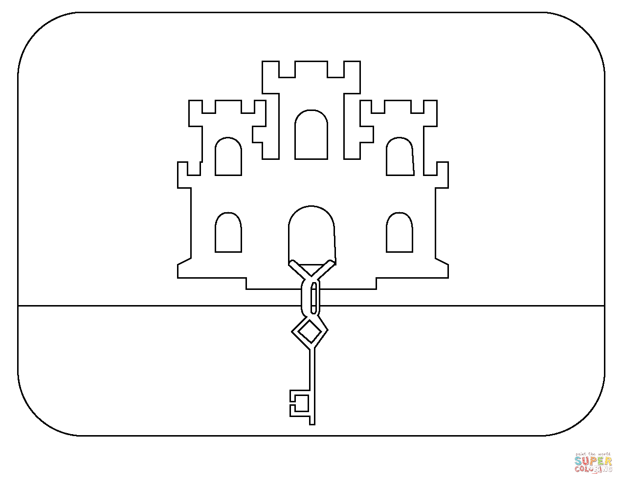 Flag of gibraltar emoji coloring page free printable coloring pages