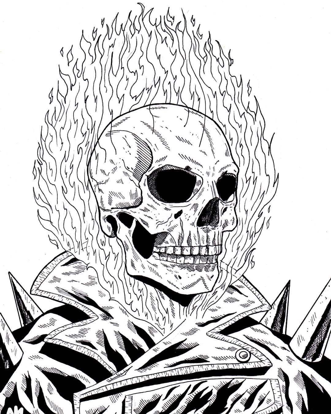 Get ghost rider coloring pages pdf here