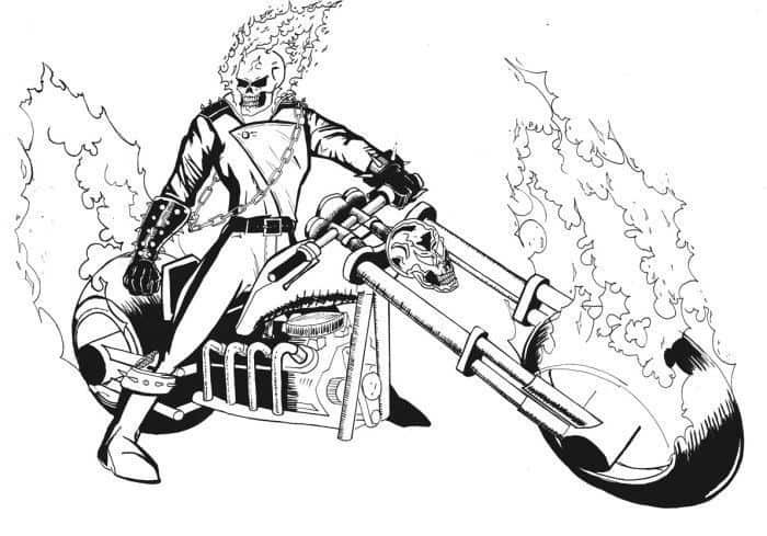 Ghost rider motorcycle coloring pages ghost rider ghost rider motorcycle coloring pages to print