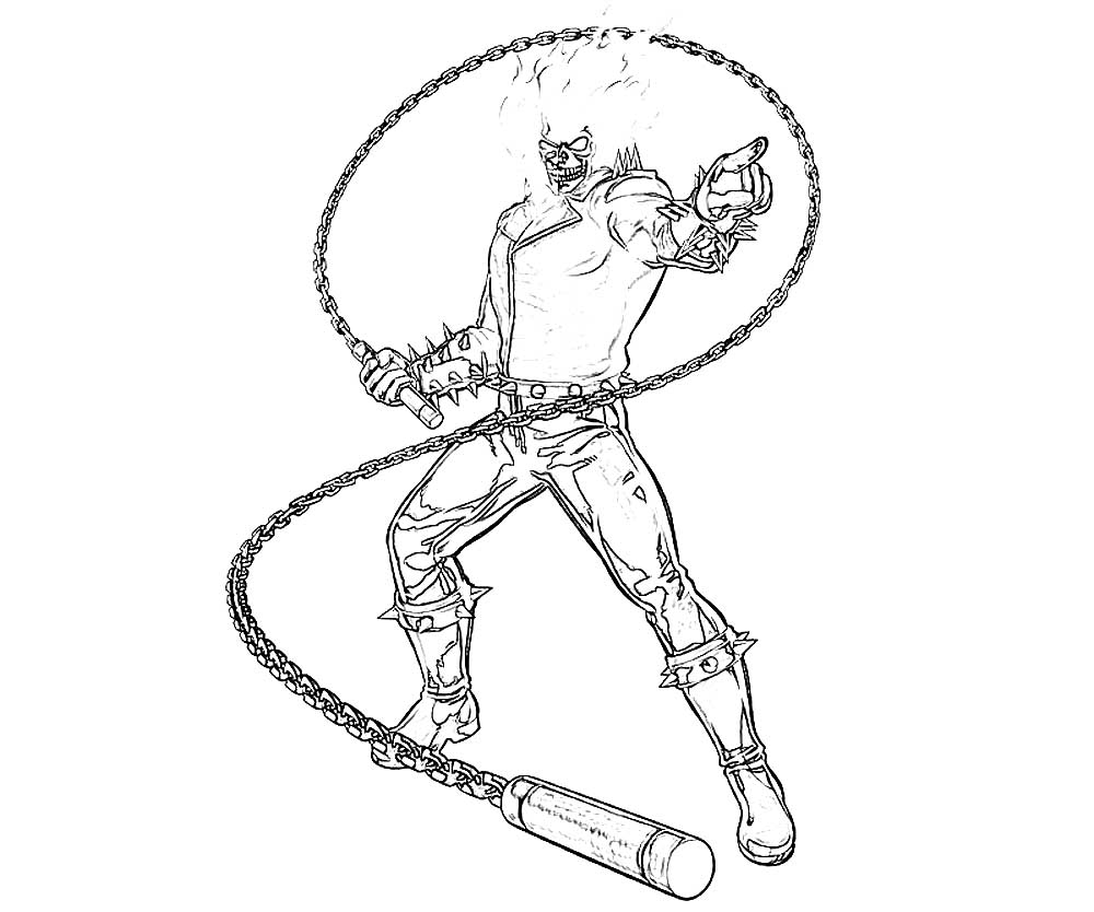 Ghost rider coloring pages ð to print and color