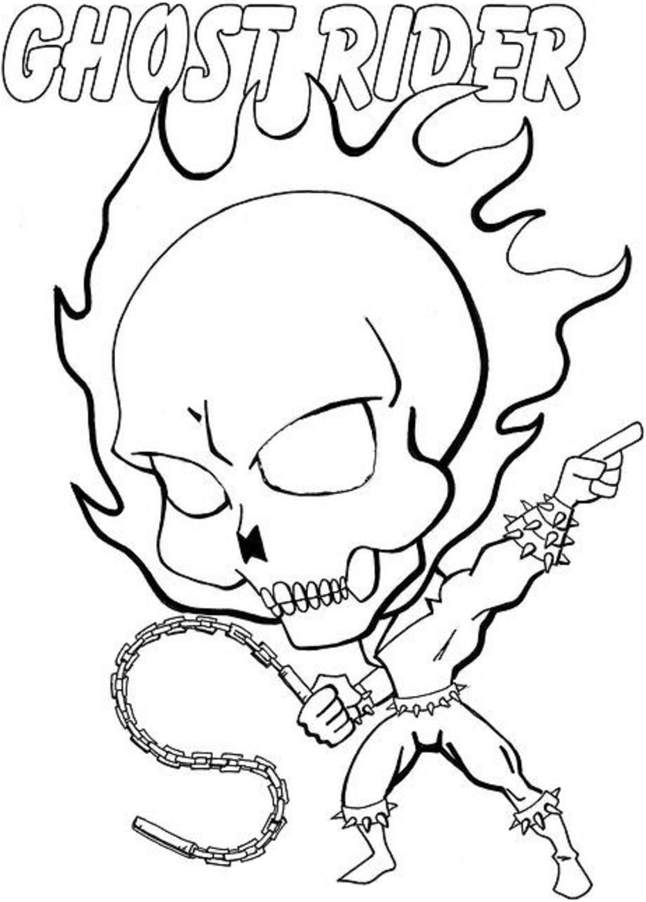 Ghost rider coloring pages ð to print and color
