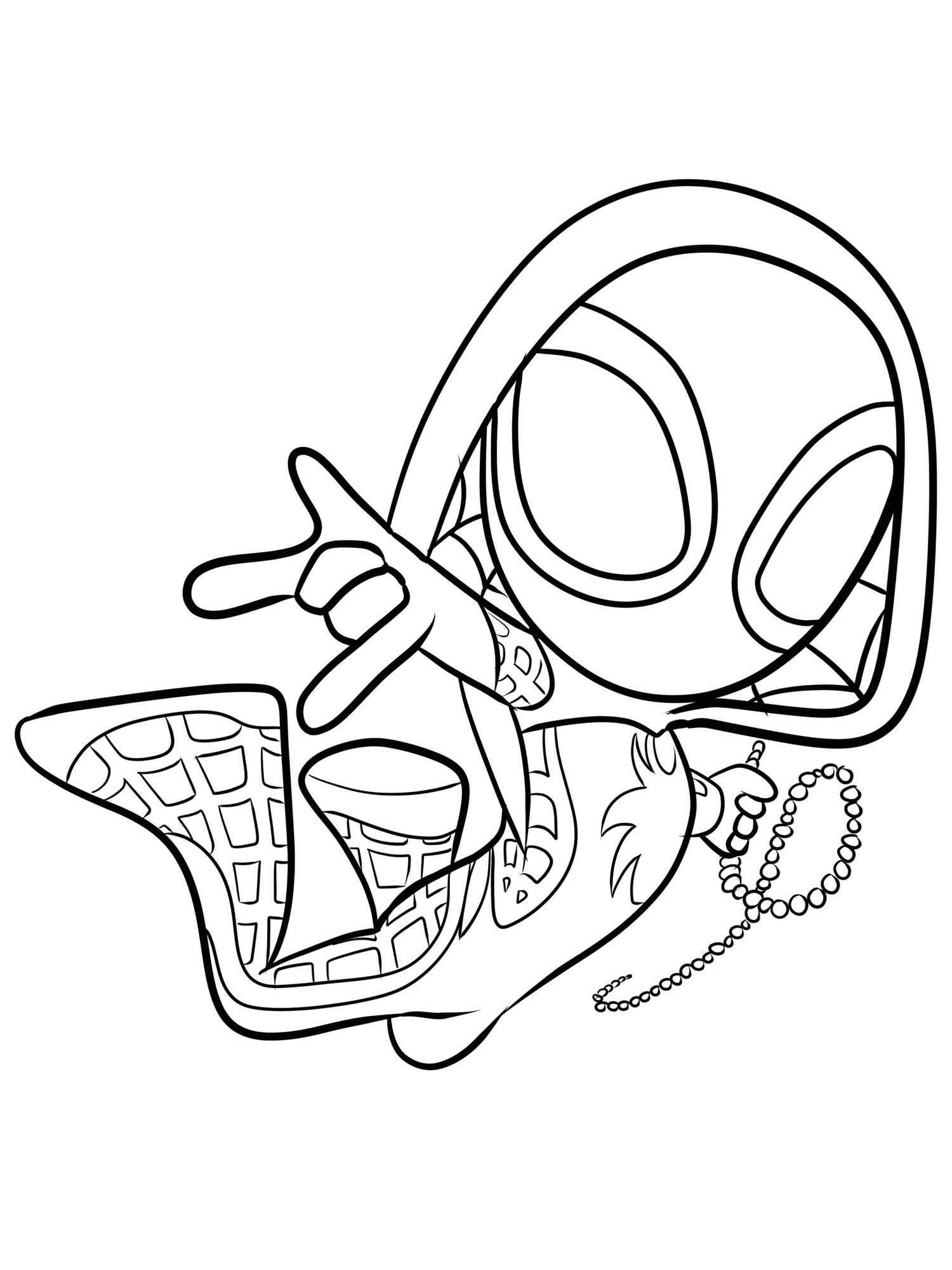 Ghost spider coloring pages