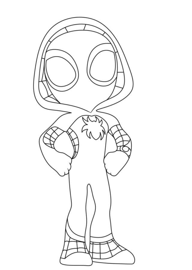 Ghost spider coloring pages