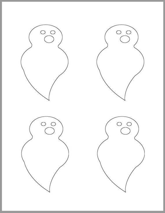 Inch halloween ghost template