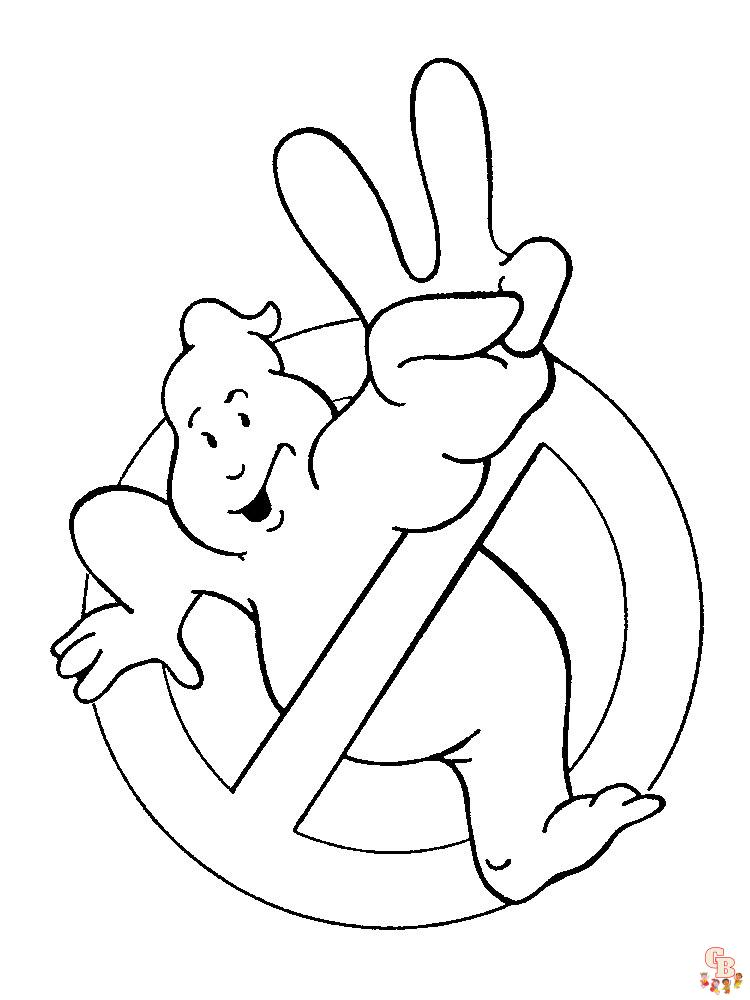 Ghostbusters coloring pages free printable for kids