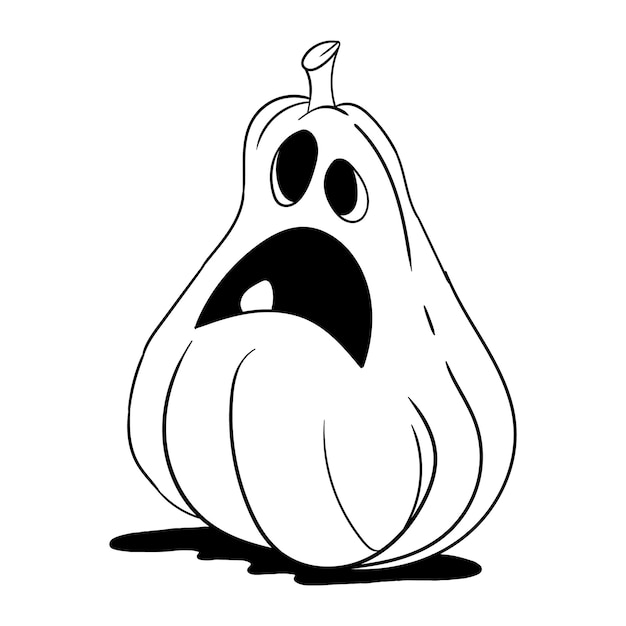 Premium vector spooktacular pumpkin magic fantasy halloween coloring delight