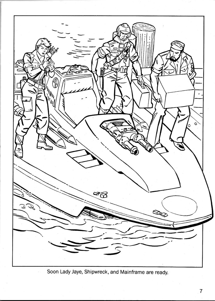 Gi joe undersea mission gi joe coloring book undeâ