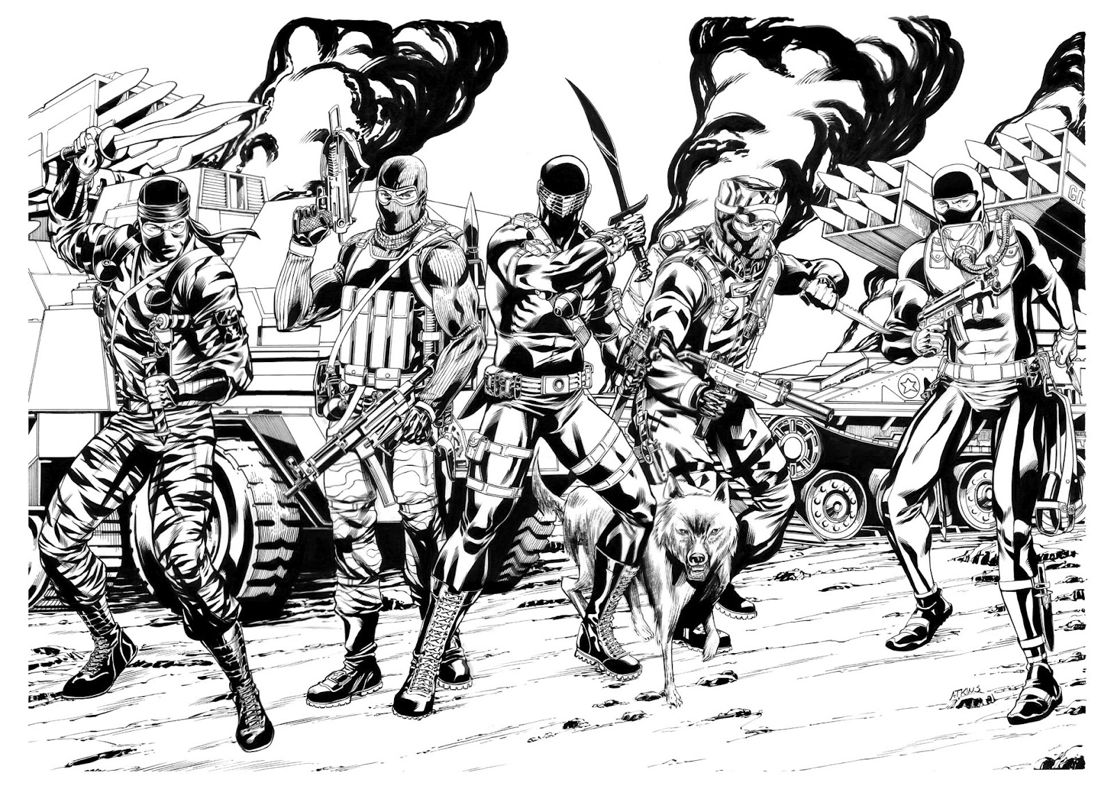 Robert atkins art gi joe mission inks