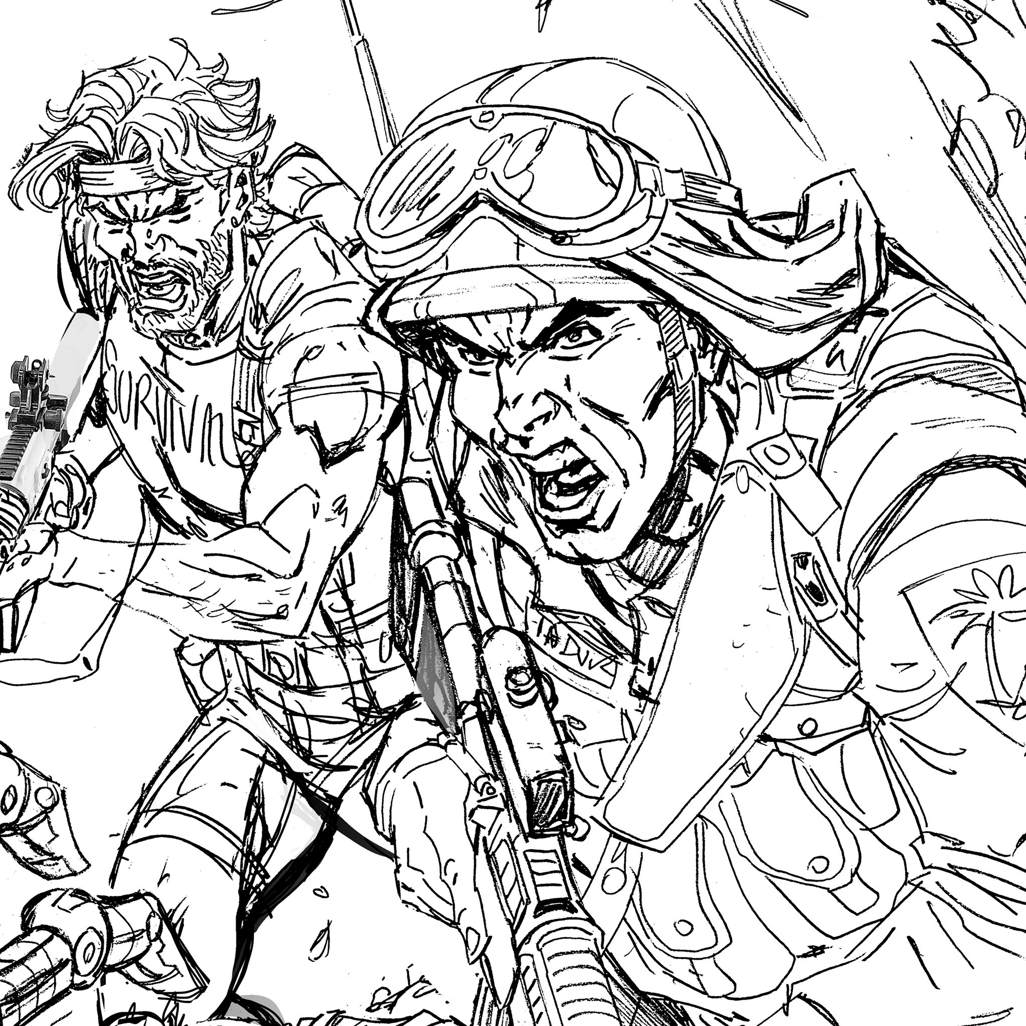John royle on x cropped peek of my layout for my next gijoe cover its gonna be a full on battle attack theres also going to be another joe in the