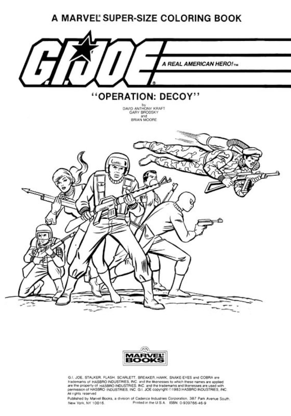 Gi joe operation decoy giant coloring book pdf digifile download now