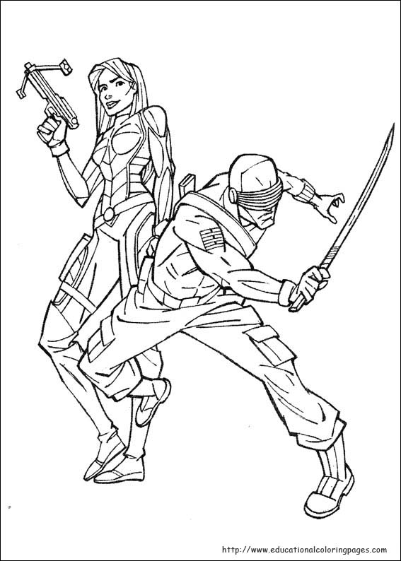 Gi joe coloring pages