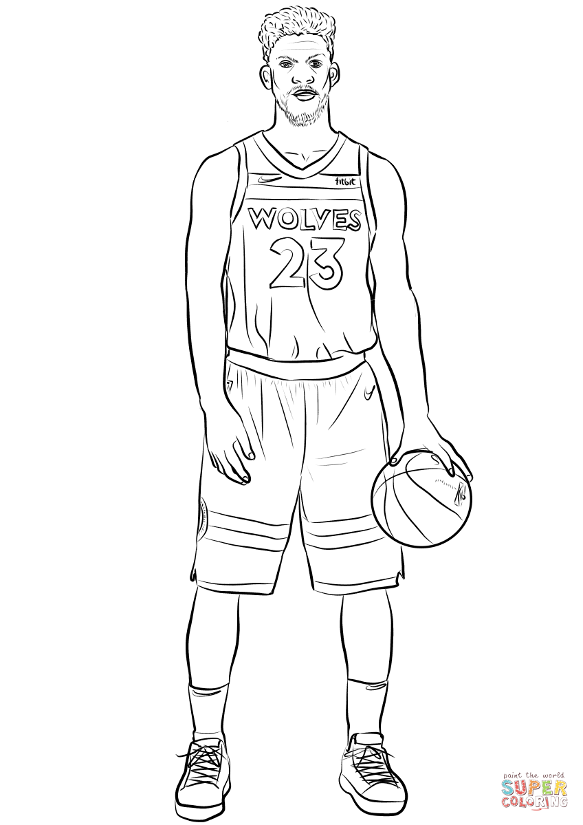 Jimmy butler coloring page free printable coloring pages